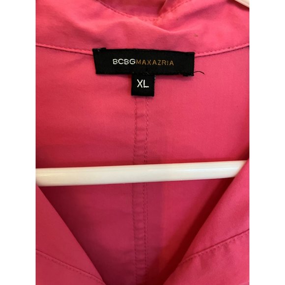 BCBG Max Azria Pink Women's Stretch Blouse-XL - Picture 4 of 4